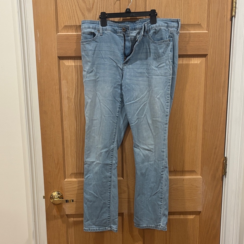 St. John's Bay Women's Light Blue Straight Leg Jeans